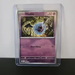 Pokemon Woobat Card 036/086 Masterball English White Flare M/NM - Free Shipping - Image 1