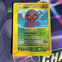 Pokemon Arbok 3/165 Reverse Holo Rare 2002 Expedition Base Set Damaged Read - Image 1