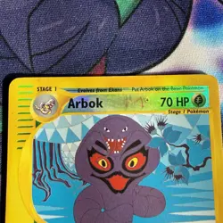 Pokemon Arbok 3/165 Reverse Holo Rare 2002 Expedition Base Set Damaged Read - Image 2
