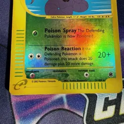 Pokemon Arbok 3/165 Reverse Holo Rare 2002 Expedition Base Set Damaged Read - Image 3