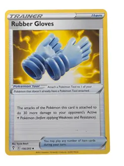 New: 2021 Pokemon TCG Rubber Gloves 156 Evolving Skies Regular Uncommon - Image 1