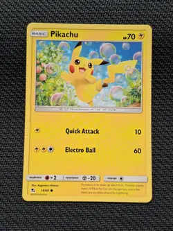 PIKACHU 19/68 Non Holo Hidden Fates Pokemon Card NEAR MINT NM - Image 1