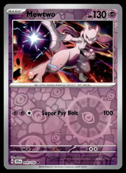 MEWTWO - 59/142 Uncommon Stellar Crown Pokemon Reverse Holo NM - Image 1