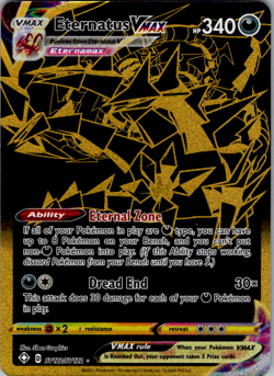 Eternatus V - SV121/SV122 - Pokemon Shining Fates Sword Shield Shiny Rare NM - Image 1