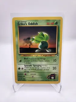 Erika's Oddish Non-Holo Common 78/132 Pokemon TCG Gym Heroes Light Play (LP) - Image 1