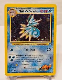 Misty's Seadra 9/132 Gym Heroes PreRelease Promo Pokemon 1241 - Image 1