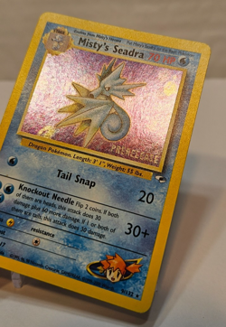 Misty's Seadra 9/132 Gym Heroes PreRelease Promo Pokemon 1241 - Image 3