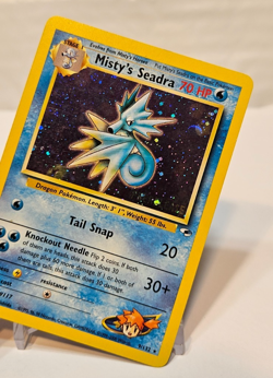 Misty's Seadra 9/132 Gym Heroes PreRelease Promo Pokemon 1241 - Image 4