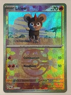 Litleo Master Ball Pattern 015/131 Pokemon TCG Prismatic Evolutions NM - Image 1