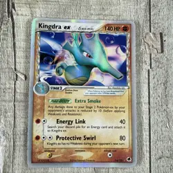 Pokemon TCG Kingdra ex (Delta Species) 94/101 Dragon Frontiers Holo - Creases HP - Image 2