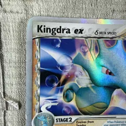 Pokemon TCG Kingdra ex (Delta Species) 94/101 Dragon Frontiers Holo - Creases HP - Image 3