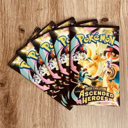 Pokemon TCG English Ascended Heros Booster Packs x5 Non Holo Bulk Mint (4) - Image 1