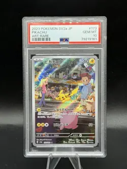 PSA 10 GEM MINT Pikachu Art Rare Pokemon TCG Japanese 151 173/165 - Image 1