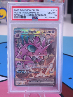 PSA 10 Team Rocket’s Nidoking ex 233/182 SIR Destined Rivals 2025 Pokemon DRI EN - Image 1