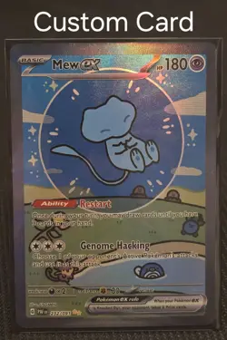 Mew ex 232/091 Special Illustration Rare Paldean Fates ✨CUSTOM✨ Pokemon Card - Image 1