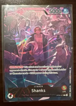 One Piece TCG Shanks Leader OP09-001 English - 2nd anniversary - Image 1