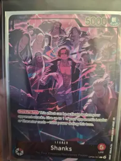 OP09-001 Shanks (2nd Anniversary Alt) ONE PIECE Card TCG MINT English - Image 1