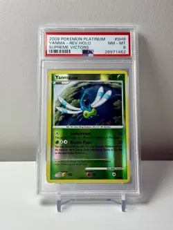 PSA 8 Yanma SH9 (SHINY) Supreme Victors Reverse Holo 2009 Pokemon Card - Image 1