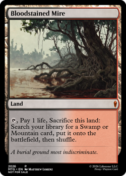 Bloodstained Mire - Premium Quality - Not Tournament Authorized - Image 1