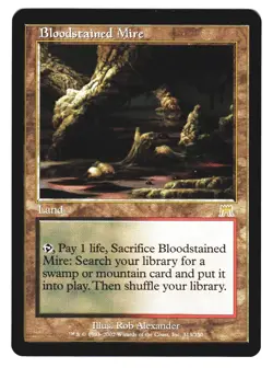 Magic The Gathering MTG - ONSLAUGHT 2002 ONS - #313 Bloodstained Mire LP NM LOT2 - Image 1