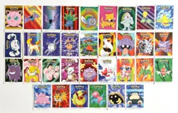 Pokemon - Dunkin Boomer Bubble Gum - Sticker Cards 2001 - You Choose - RARE - Image 1