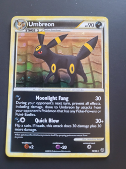 Pokemon TCG Umbreon 10/90 Undaunted Holo Rare Card 2010 NM - Image 1