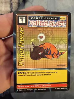 Digimon Power Freeze 1st Edition Bo-50 1999 Bandai Card - Image 1