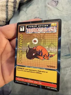 Digimon Power Freeze 1st Edition Bo-50 1999 Bandai Card - Image 2