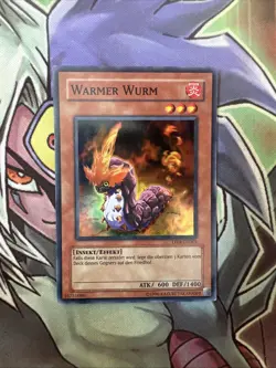 TF04-EN001 Warm Wurm Super Rare GERMAN Unlimited Edition NM Yugioh Card - Image 1