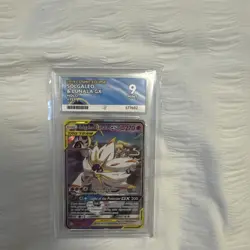 Pokemon TCG Solgaleo Lunala Tag Team GX Cosmic Eclipse 75/236 ACE Grading 9 - Image 1