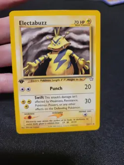 Pokemon TCG Electabuzz 1st Edition 1999 33/111 Neo Genesis NM Non Holo WOTC - Image 1