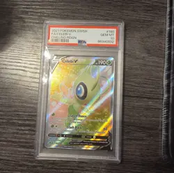PSA 10 Celebi V Full Art 160/198 Pokemon SWSH Chilling Reign 2021 Gem Mint - Image 1