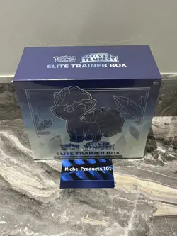 Pokemon Sword & Shield Silver Tempest Alolan Vulpix ETB (2 rips in seal) 820650851070 - Image 1
