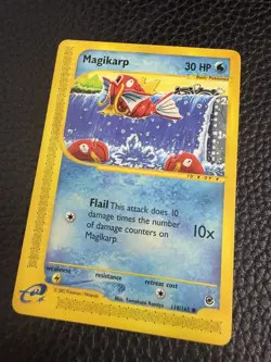 VINTAGE 2002 POKEMON MAGIKARP 118/165 EXPEDITION (e-Reader) Non-holo LP/NM - Image 2