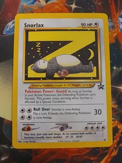 Snorlax Z 49 - Pokemon Wizards Black Star Promo Card NM z3 - Image 1