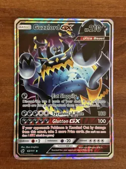 Guzzlord GX - 63/111 - Pokemon Crimson Invasion Sun & Moon Ultra Rare Card NM - Image 1