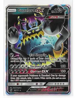 Guzzlord GX 63/111 Crimson Invasion Sun & Moon S&M Holo Pokemon TCG Card NM - Image 1