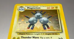 POKEMON TCG MAGNETON 9/102 RARE HOLO BASE SET GOOD CONDITION MP - Image 2