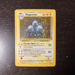 Pokemon TCG - Magneton - 9/102 - Unlimited Base Set - MP Holo Rare (1999) - Image 1