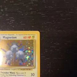 Pokemon TCG - Magneton - 9/102 - Unlimited Base Set - MP Holo Rare (1999) - Image 5
