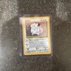 Pokemon Card - Clefairy 6/130 Base Set 2 Holo Rare WOTC Well Loved - Image 1