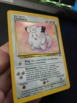 Pokemon Card Clefairy 6/130 Base Set 2 Holo Rare Near Mint See Pictures! - Image 3