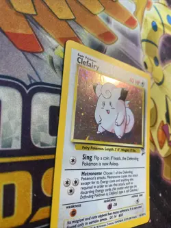 Clefairy 6/130 Base Set 2 Rare Holo Pokemon Card WOTC 2000 - NM / LP - Image 3