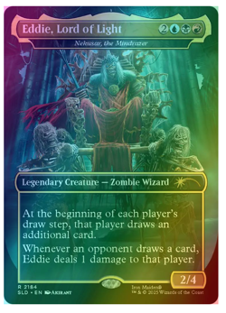 Eddie, Lord of Light - Nekusar, the Mindrazer - Rainbow Foil Secret Lair - Image 1