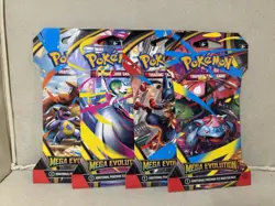 4x Mega Evolution Sleeved Booster Packs - Full Art Set Pokemon TCG NEW SEALED - Image 3