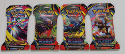 POKEMON MEGA EVOLUTION PHANTASMAL FLAMES 4 HANGER SLEEVE FULL ART SET SEALED - Image 1