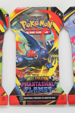 POKEMON MEGA EVOLUTION PHANTASMAL FLAMES 4 HANGER SLEEVE FULL ART SET SEALED - Image 4