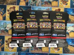 4 X Pokemon Mega Evolution Sleeved Booster Pack Sealed - Full Art Set - Image 2