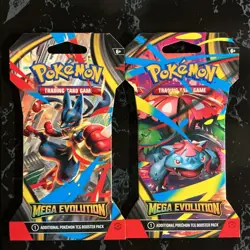 4 Genuine Pokemon Mega Evolution Sleeved Booster Pack Sealed - Full Art Set - Image 2