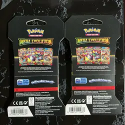 4 Genuine Pokemon Mega Evolution Sleeved Booster Pack Sealed - Full Art Set - Image 3